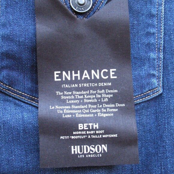NWT Hudson Beth Baby Boot Mid Rise Jeans - Picture 10 of 12